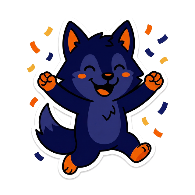 Billora wolf celebrating